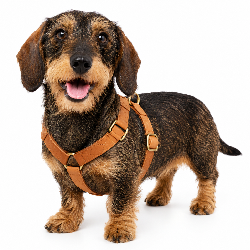 Colorful Leather Slip-In Dog Harnesses