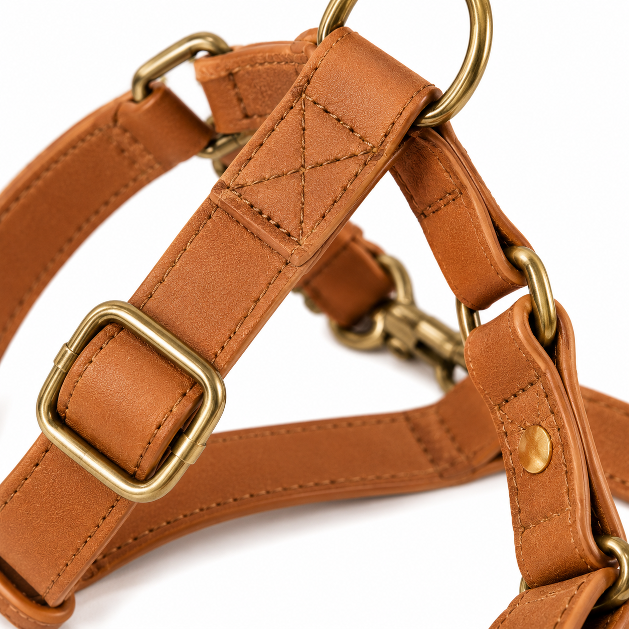 Colorful Leather Slip-In Dog Harnesses