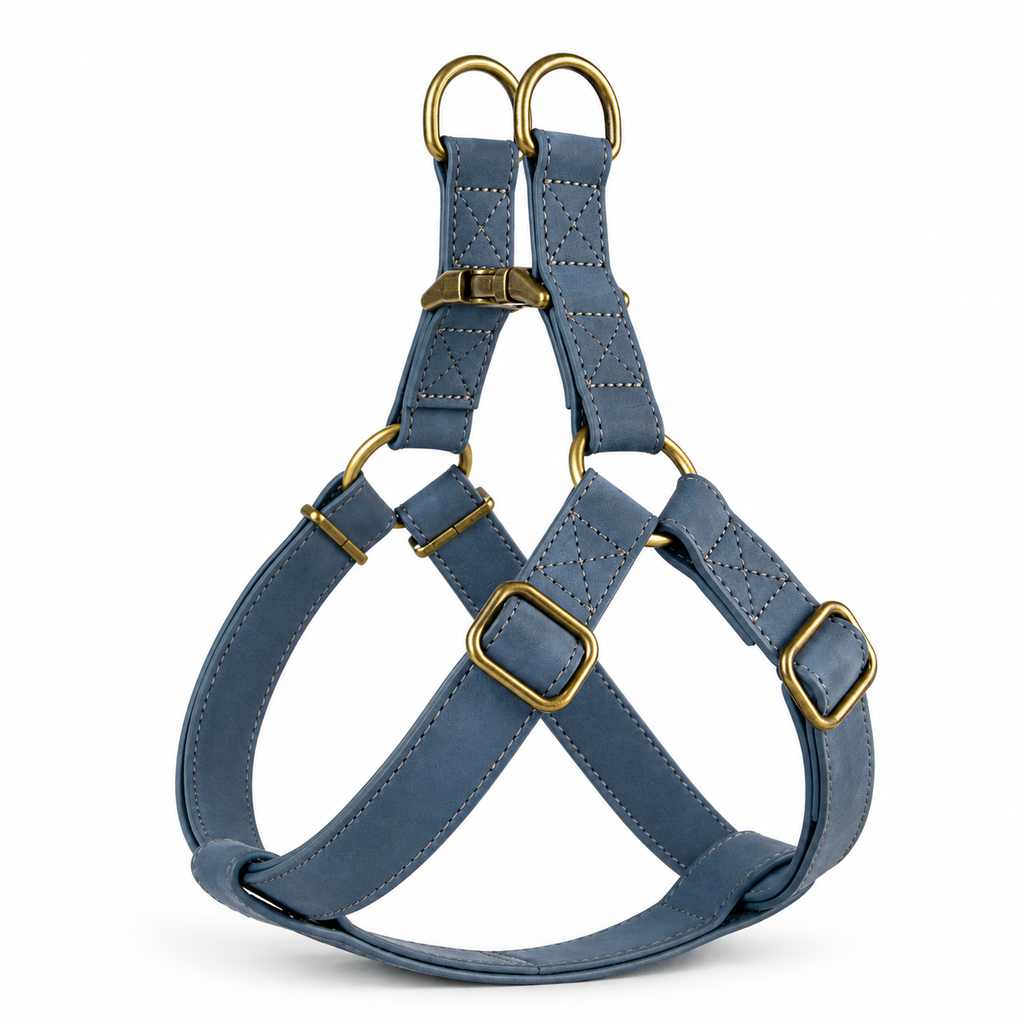 Colorful Leather Slip-In Dog Harnesses