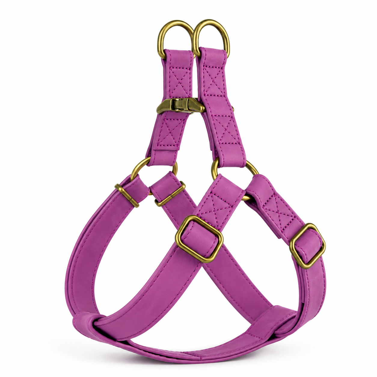 Colorful Leather Slip-In Dog Harnesses