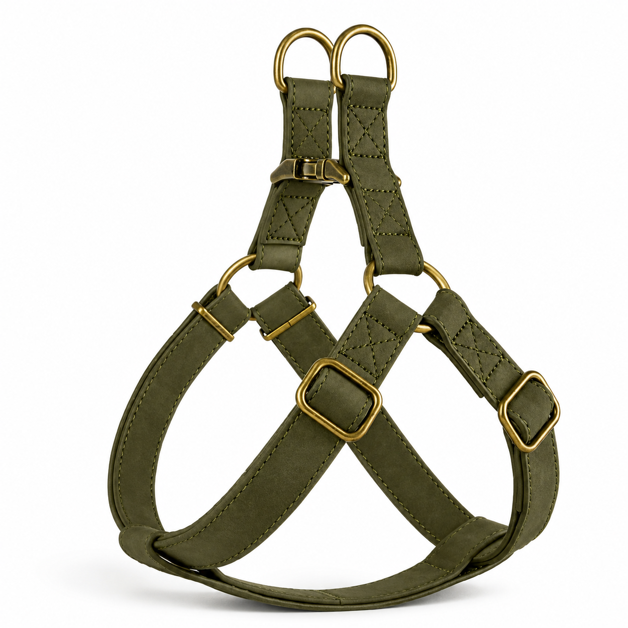 Colorful Leather Slip-In Dog Harnesses