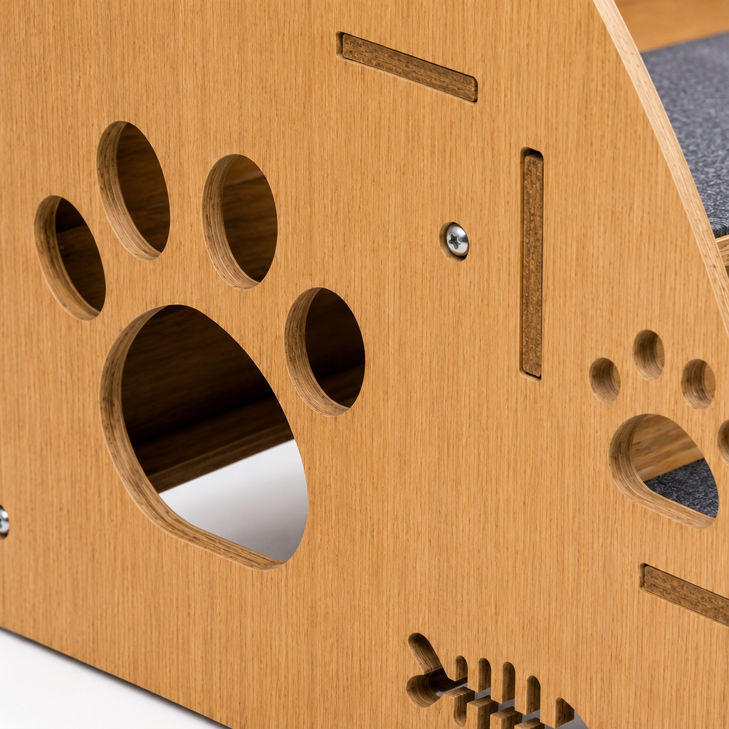 Wooden Non-Slip Auxiliary Dog Stairs